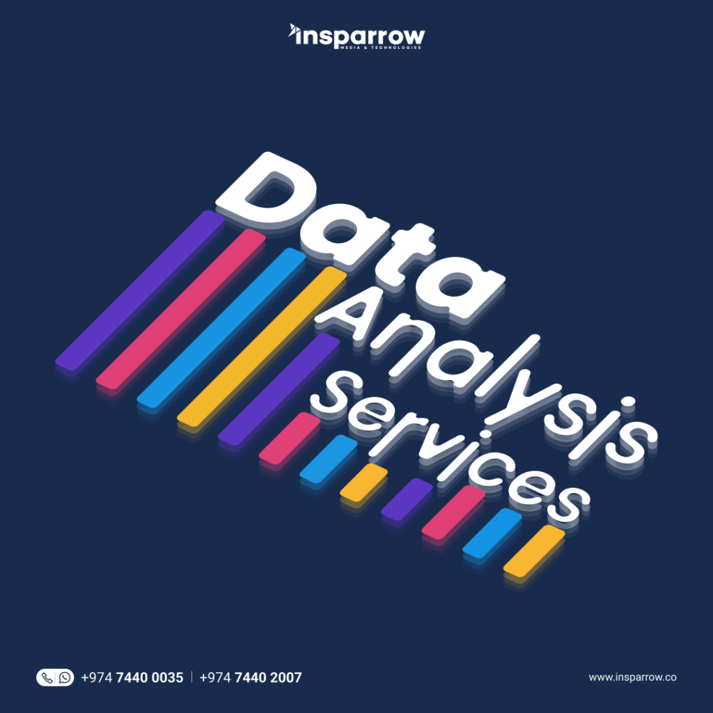 data analysis service company poster design in Qatar